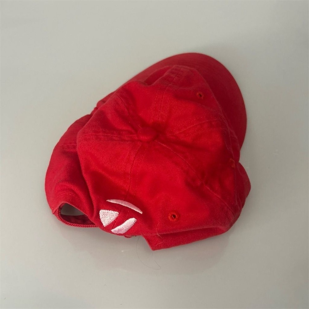TaylorMade Red Golf‎ Hat Adjustable Strap Back Unisex One Size - Picture 3 of 6
